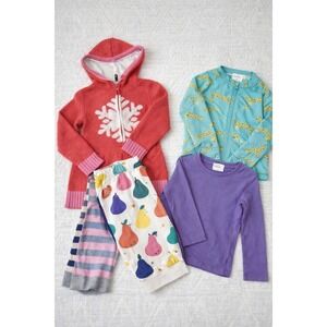 Hanna Andersson Kids Bundle Size 5 (110) Mixed Lot Dress Pajamas Hoodie Rash...